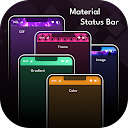 Customized Material Status Bar 