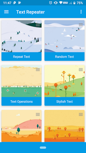 Android application Text Repeater screenshort