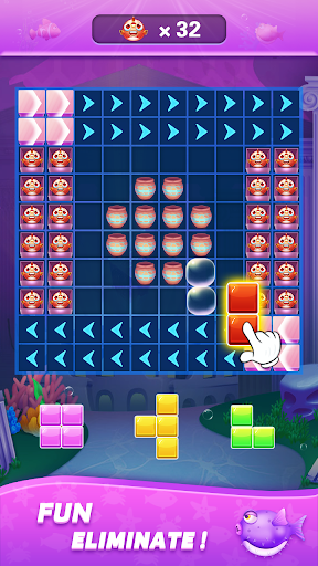 Block Puzzle Undersea Aquarium Screen 2