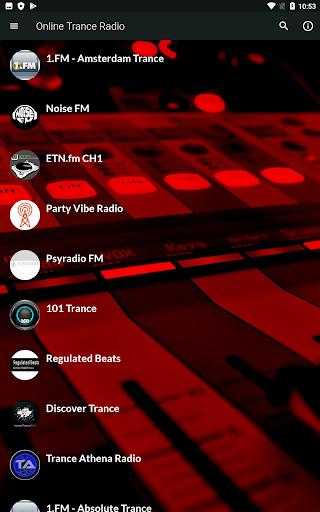 Android application Online Trance Radio screenshort