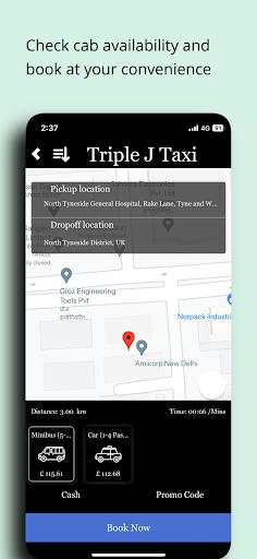 Triple J Taxis Screen 2