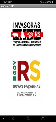 Android application Invasoras RS screenshort