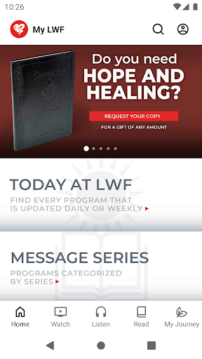 Android application Love Worth Finding Ministries screenshort