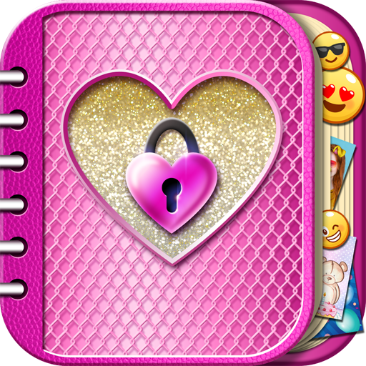Pink Diary with Lock Password logo