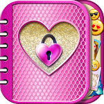 Cover Image of डाउनलोड लॉक पासवर्ड के साथ गुलाबी डायरी  APK