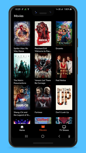 W3care Movies App Screen 2