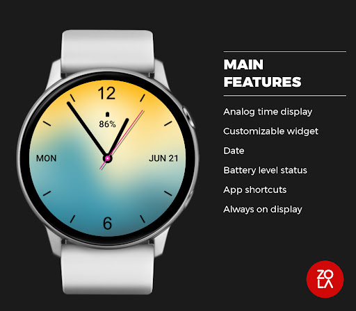 Yellow Style Watch Face Screen 2