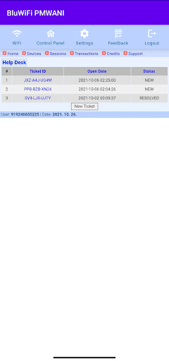 Android application BluWiFi-PMWANI screenshort
