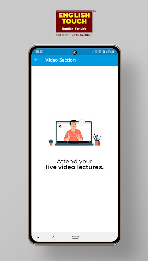 Android application ENGLISH Touch screenshort