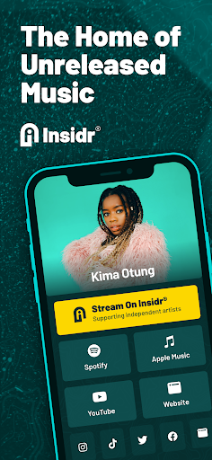 Android application Insidr · Hear Unreleased Music screenshort