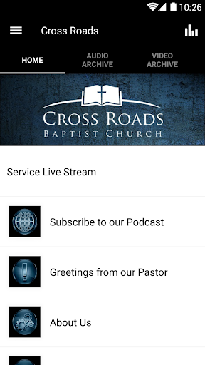 Android application Cross Roads Baptist Church App screenshort