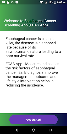 Android application ECAS screenshort
