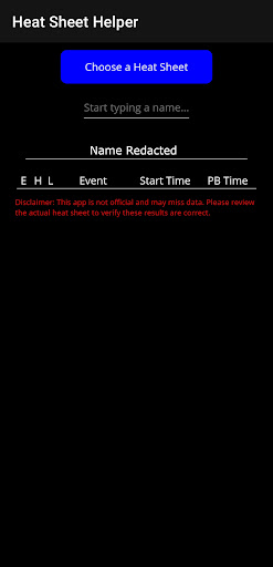 Heat Sheet Helper Screen 3