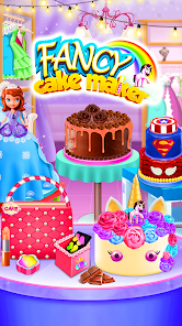 Fancy Cake Maker: Cooking Game apkpoly screenshots 2
