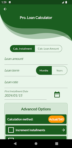 Banking Calculator Premium Screen 2