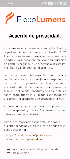 Android application PIPM Admon screenshort