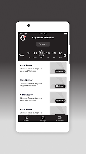 Augment Wellness App Screen 2