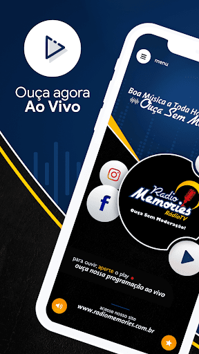 Android application Rádio Memories screenshort