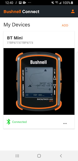 Screenshot of Bushnell Connect