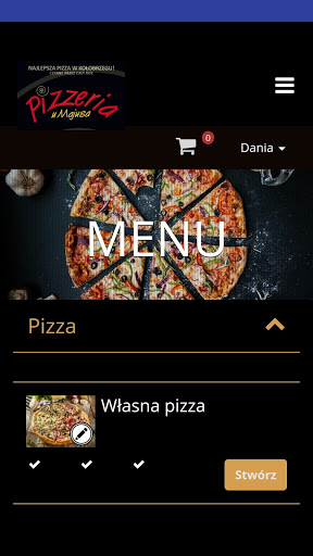 Android application Pizzeria u Majusa screenshort