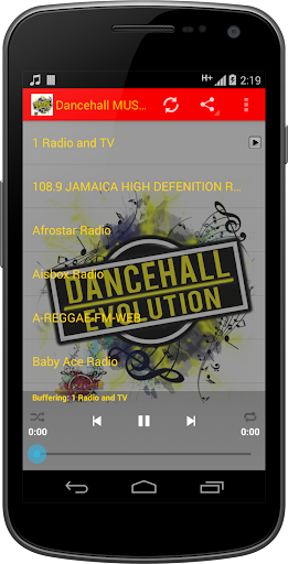 Android application Dancehall MUSIC Radio screenshort