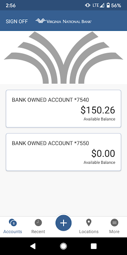 Virginia National Bank Screen 2