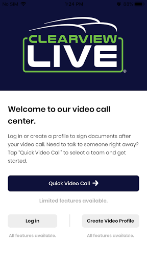 Android application Clearview Live screenshort