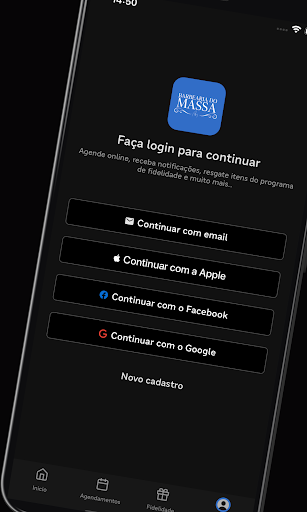 Android application Barbearia do Massa screenshort