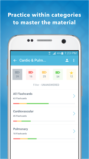 Android application LANGE PANCE / PANRE Flashcards screenshort