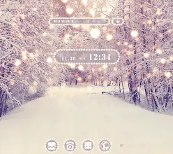 キレイな壁紙アイコン 雪の降る道 無料 Google Play のアプリ