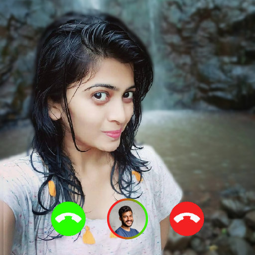 Indian girl video calling live logo