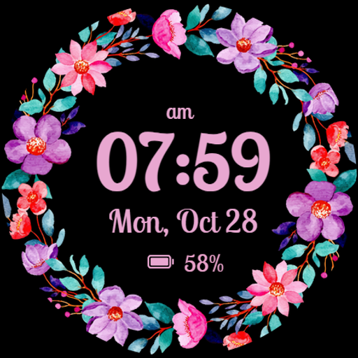Rose Gold Elegance Watch Face