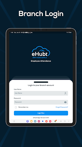 eHubt-Tablet Attendance Screen 2