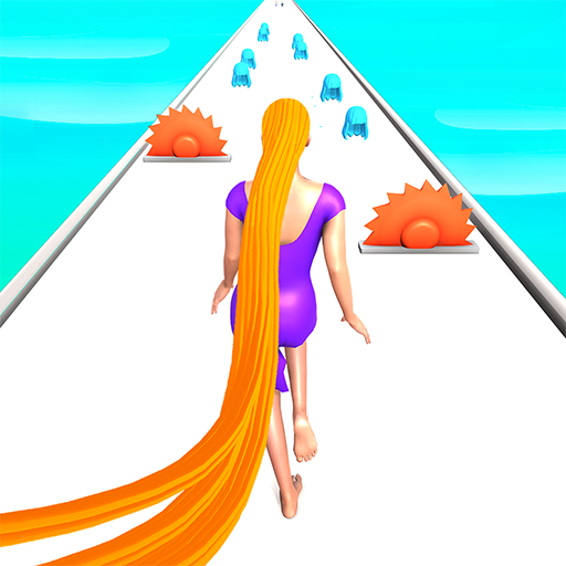 Hair Challenge Runner Girl run