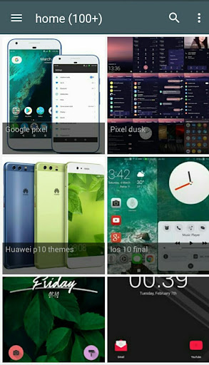 Android application Hwthemes screenshort