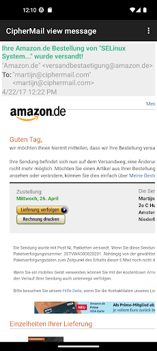 CipherMail Email Encryption screenshot 7
