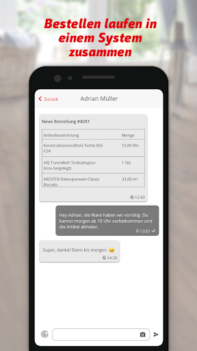 Android application HolzLand Messenger screenshort