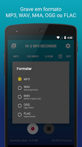 Gravador de Voz Hi-Q MP3 (Pro)