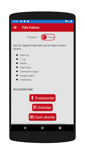 Turkish Football live Screen 3