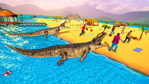 jeux de simulateur d'attaque de crocodile faim  captures d'écran 1