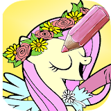 Coloring Book Butterfly Poni icon