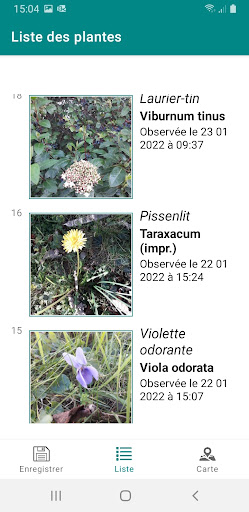 PlantObs Screen 3