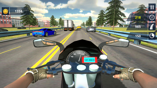 Extreme Highway Traffic Bike Race :Impossible Game apkpoly screenshots 12
