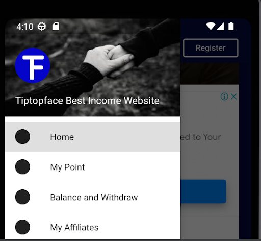 Android application Tiptopface Lite screenshort