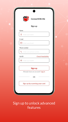 Android application ConnectVithMe screenshort