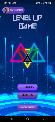 Android application Level Up Game screenshort