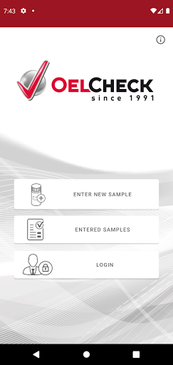 Android application OELCHECK 4.0 screenshort