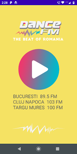 Android application Dance FM Romania screenshort
