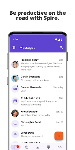Android application Spiro Phone screenshort