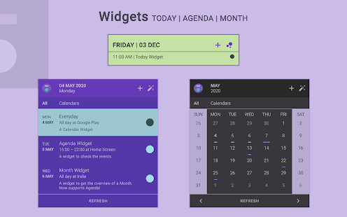 Everyday | Calendar Widget Screenshot